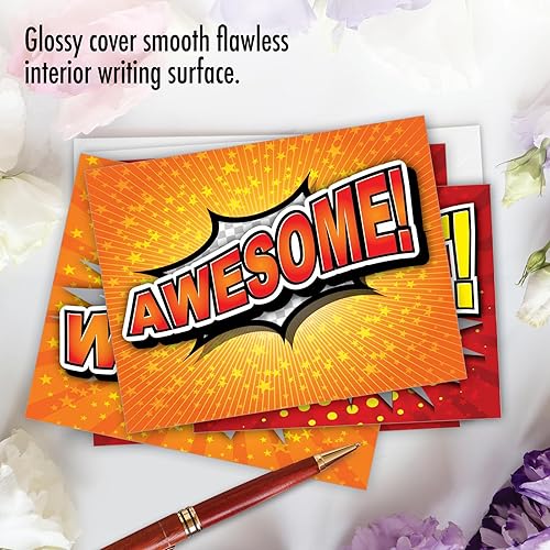 Miniatura 5 de The Best Card Company - 10 tarjetas en caja para niños (10.1 x 13 cm), lindas tarjetas en blanco para toda ocasión, MPOCB-KIDS.