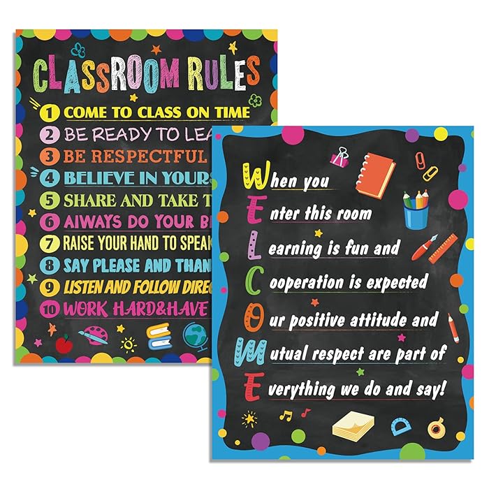 Buy Classroom Rules Poster Motivational Poster idea for Preschool