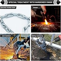 Vista 2 de Heavy Duty Security Cycling for Cycle Bicycles Chain Electric Scooter Locks Antitheft Chain with