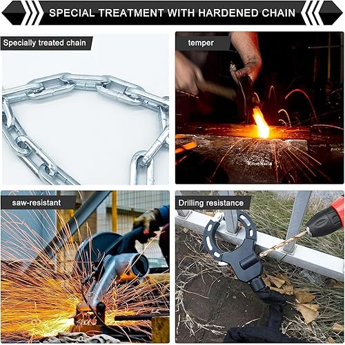 Miniatura 2 de Heavy Duty Security Cycling for Cycle Bicycles Chain Electric Scooter Locks Antitheft Chain with