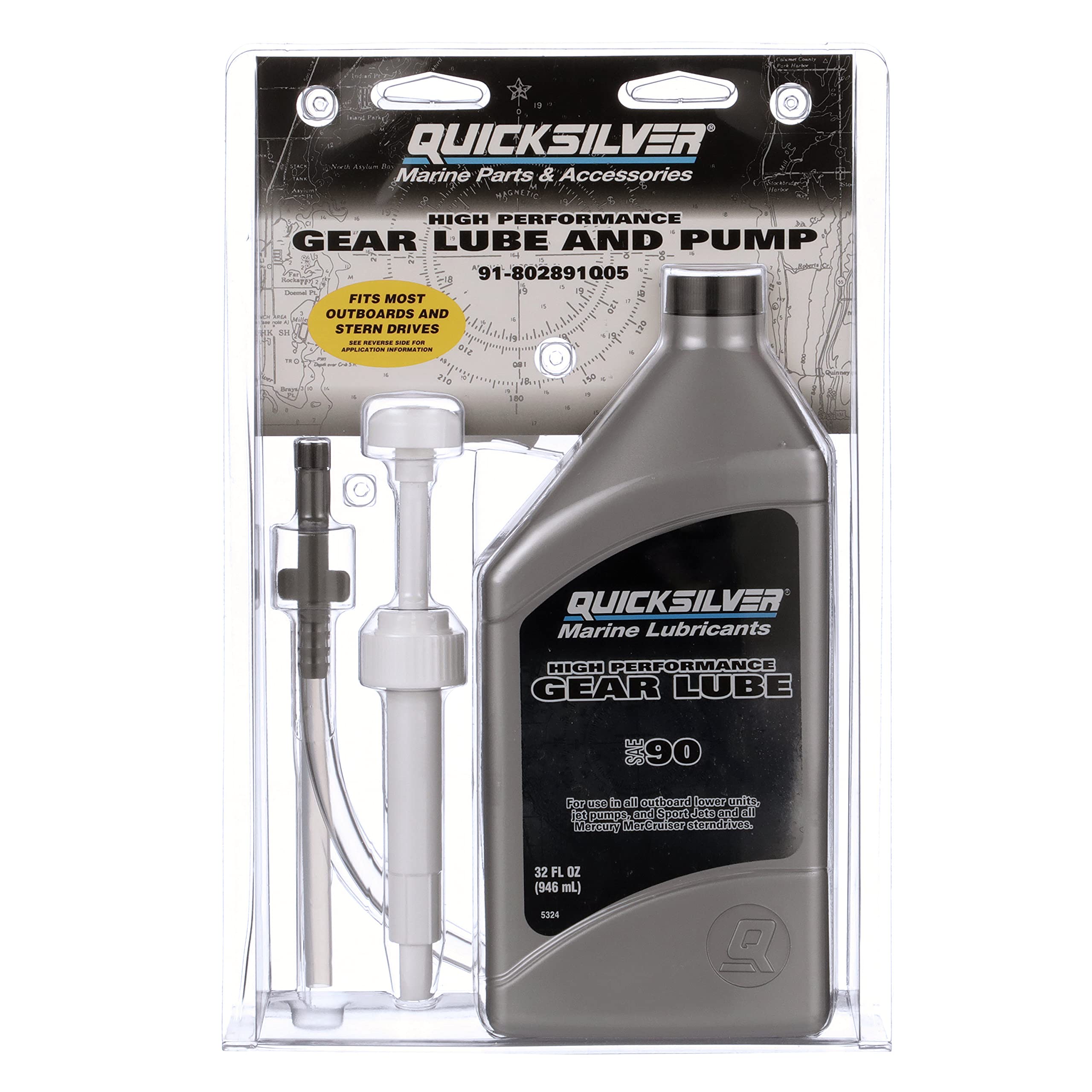 Oil Quart 32oz 92-858064K01 Mercury High Performance Gear