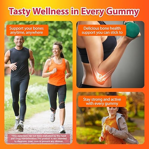 Miniatura 6 de Gomitas de vitamina D3 K2 con calcio, 5000 UI D3 y 200 mcg de K2 y 200 mg de calcio, suplemento de vitaminas sin azúcar que apoya un hueso