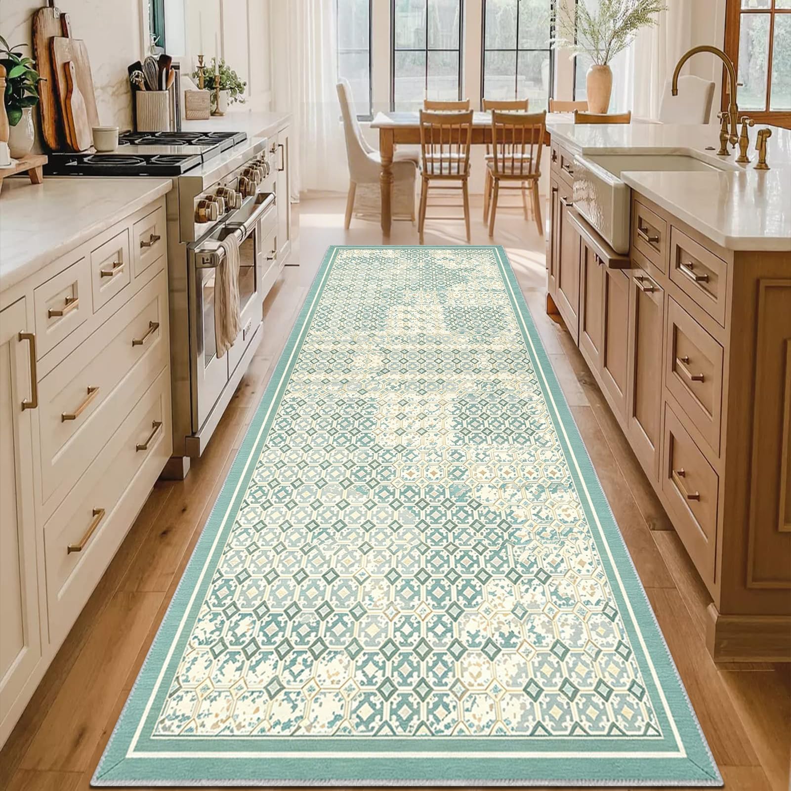 Tapis de cuisine long antidérapant 40x300 cm lavable devant évier