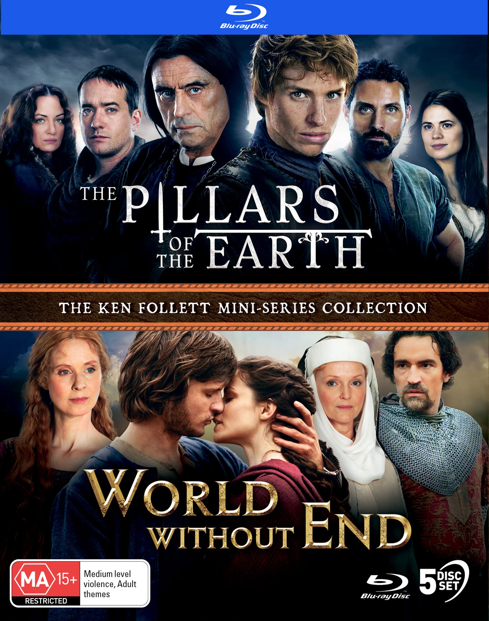 The Pillars of the Earth / World Without End - 5-Disc Set (Blu-Ray