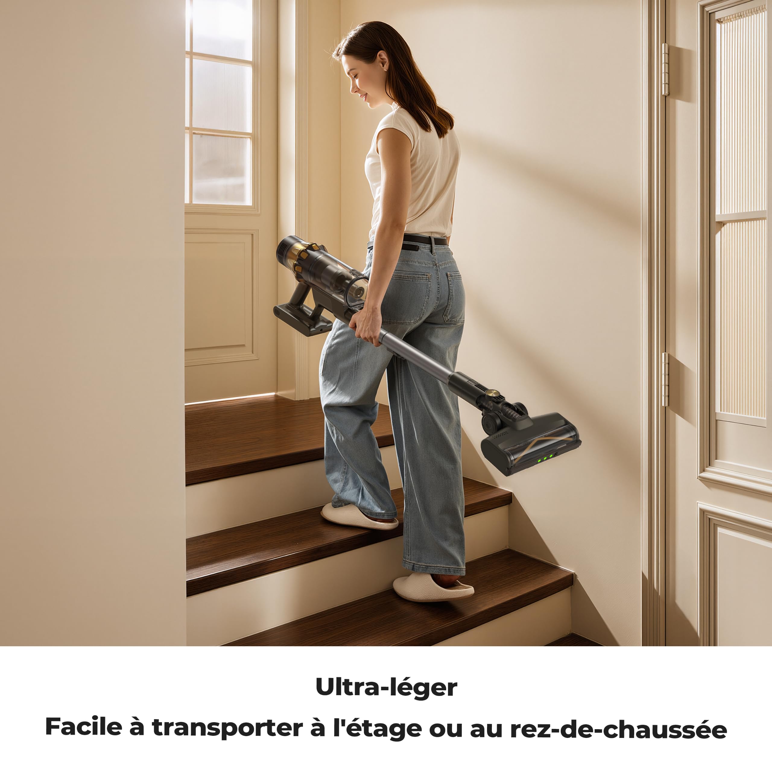HP20 Aspirateur sans Fil certifié TÜV 180 AW, H13 HEPA, LED