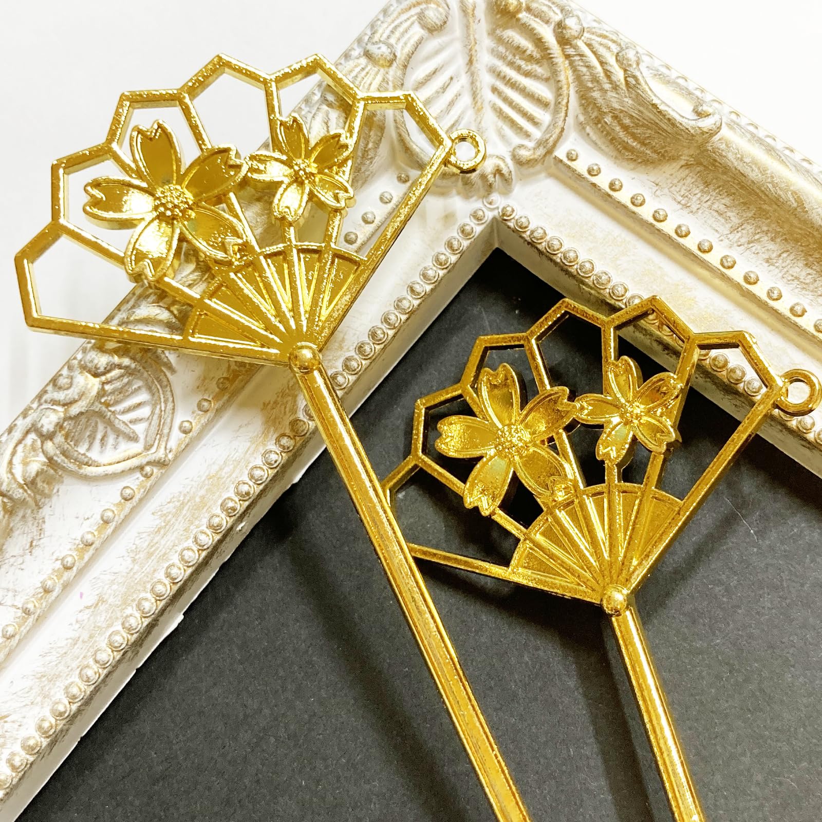 Amazon.co.jp: ストアーズクラブ 扇子モチーフの簪 和 雅なかんざし