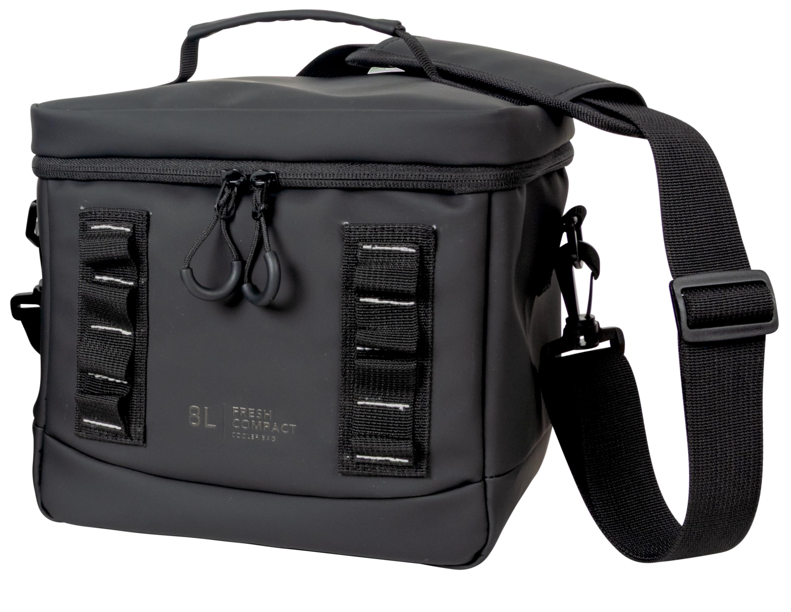 iN 8L Insulated Cooler Bag – Leakproof Waterproof Lunch Bag with Thermal Cooling, Adjustable Shoulder Strap & Carry Handle, Portable Picnic Food Storage for Travel, Camping, Beach & Work (Black)
