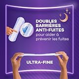Always Discreet Extra Secure, Serviettes Pour Incontinence ou Fuites Urinaires, Fuites Importantes, Format Eco, 7 Gouttes, Ultimate Night, 48 Pochettes Individuelles (4 x 12 unités) - 4