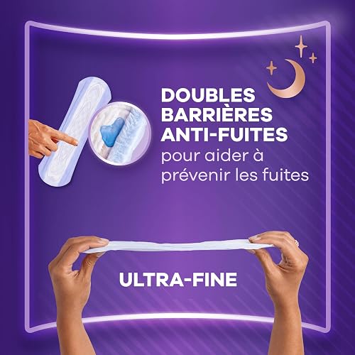 Always Discreet Extra Secure, Serviettes Pour Incontinence ou Fuites Urinaires, Fuites Importantes, Format Eco, 7 Gouttes, Ultimate Night, 48 Pochettes Individuelles (4 x 12 unités) - 4