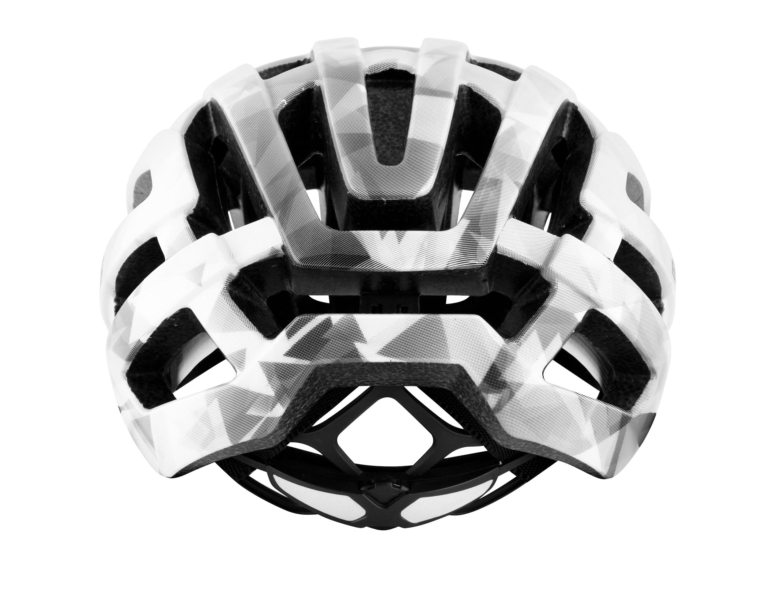 Casco Ciclismo Force Hawk Blanco-Negro Talla S-M