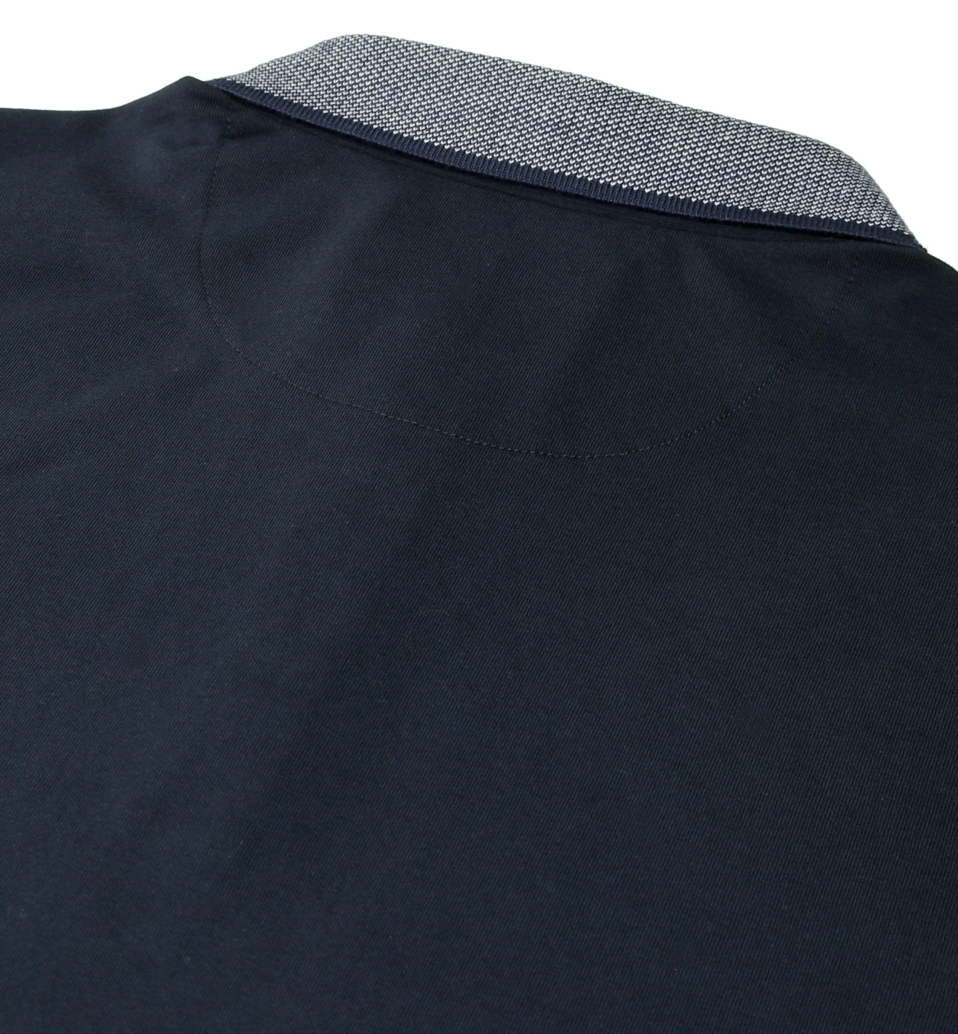 Xact Polo Uomo Manica Corta Cotone Stretch, Maglietta Jersey con Colletto Button Down, Taschino Finto, Regular Fit Smart Casual per Lavoro Golf Viaggio