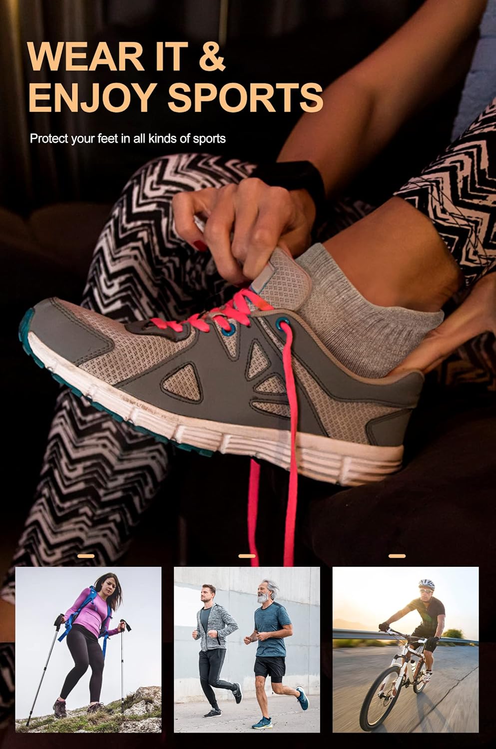 CS CELERSPORT Ankle Athletic Running Socks Low Cut Sports Tab Socks for Men and Women (6 Pairs) at  Men’s Clothing store