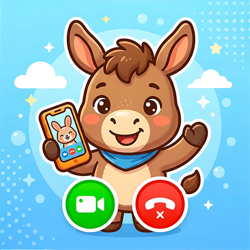 Cute Donkey Fake Video Call: Funny Prank Call & Animal Audio Chat ...