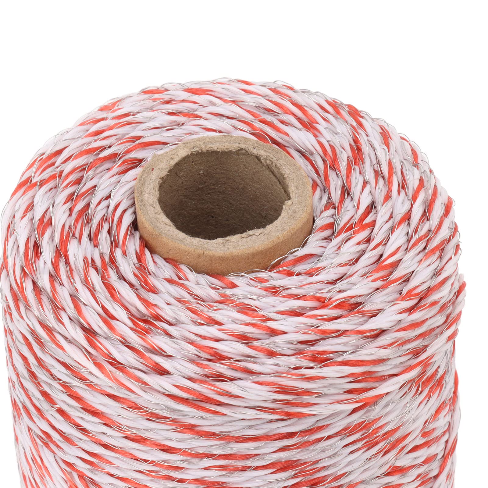 Recinto Elettrico Polywire, Filo di Acciaio Inossidabile Corda per Recinto Elettrico, Forte conduttività Resistenza alla Corrosione Filo per Recinto Elettrico per Cavalli, Bovini