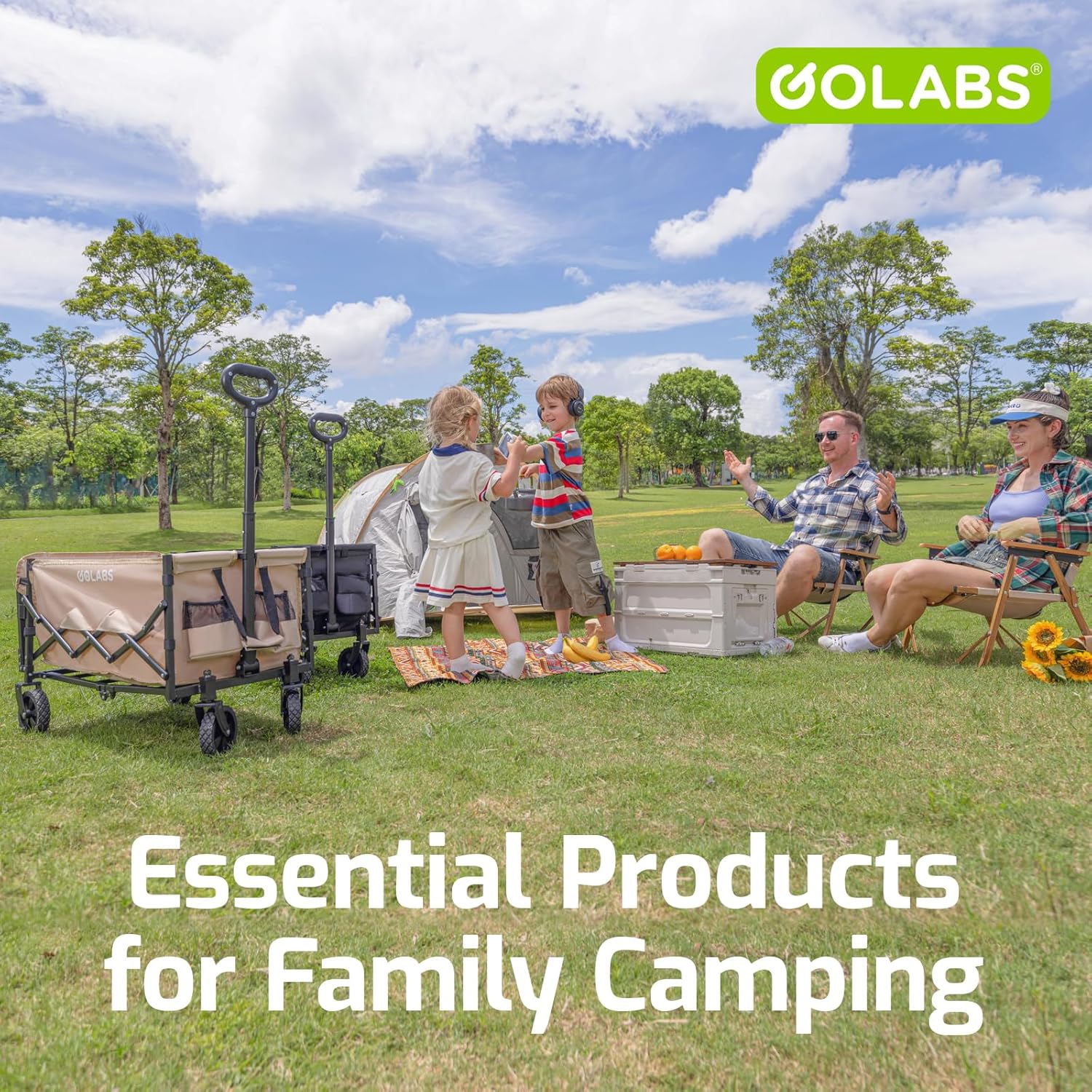 Versatile Collapsible Wagon: Heavy-Duty 350lb Capacity with Expandable Storage for All...