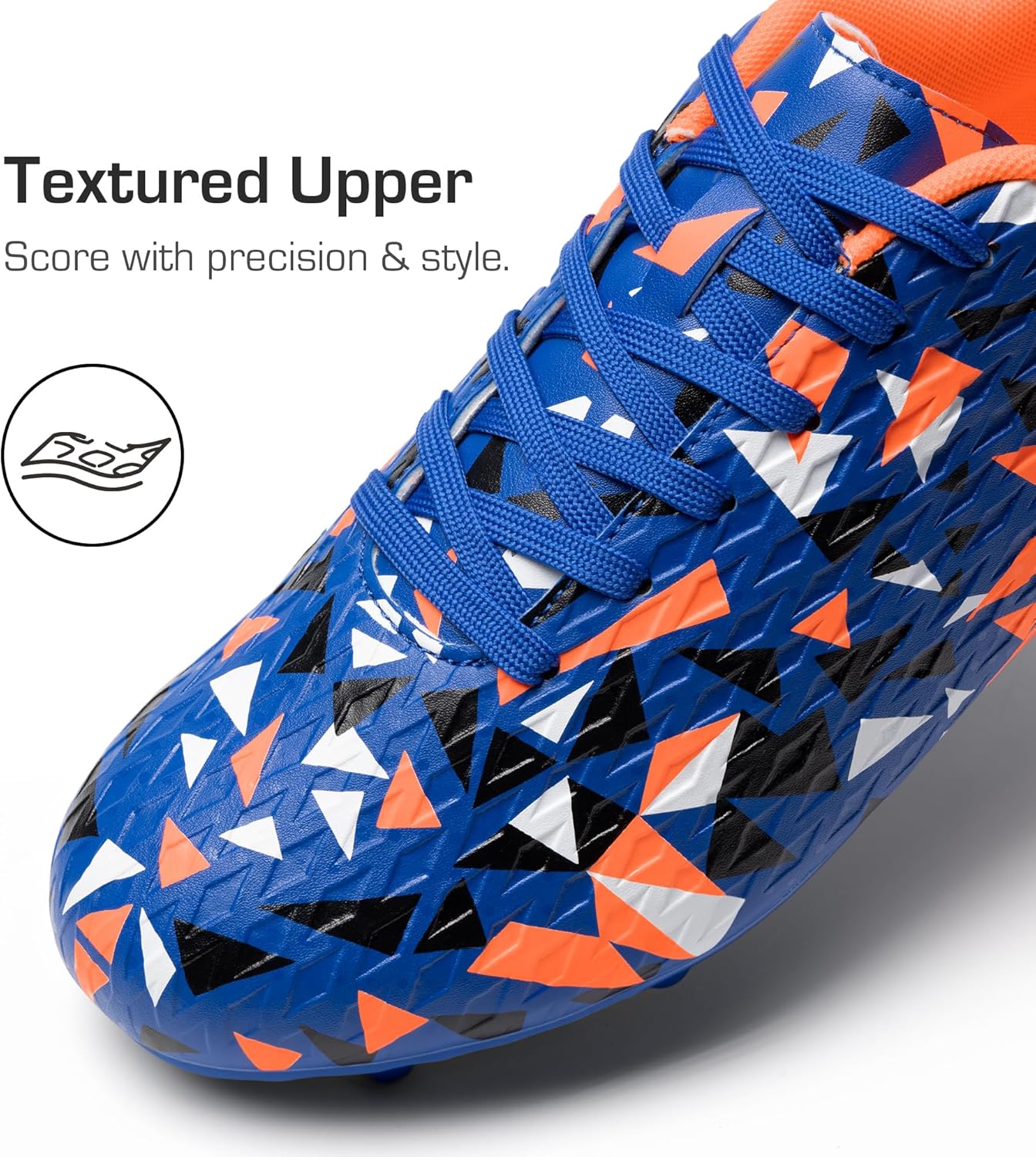 DREAM PAIRS Men's Soccer Cleats Adult Football Shoes Lace-Up Firm Groud Athletic Outdoor Trainning Soccer Shoes - Image 4