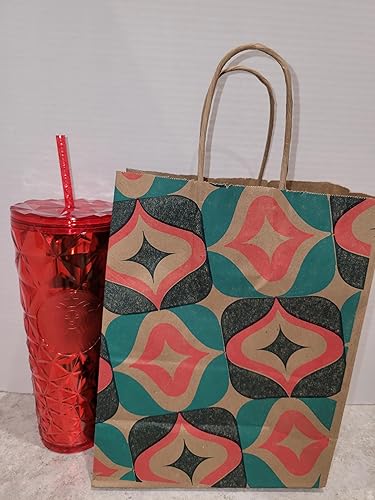 Miniatura 6 de Starbucks Vacaciones de Navidad Rojo Diamante Prisma Cristal Venti Vaso de 24 oz