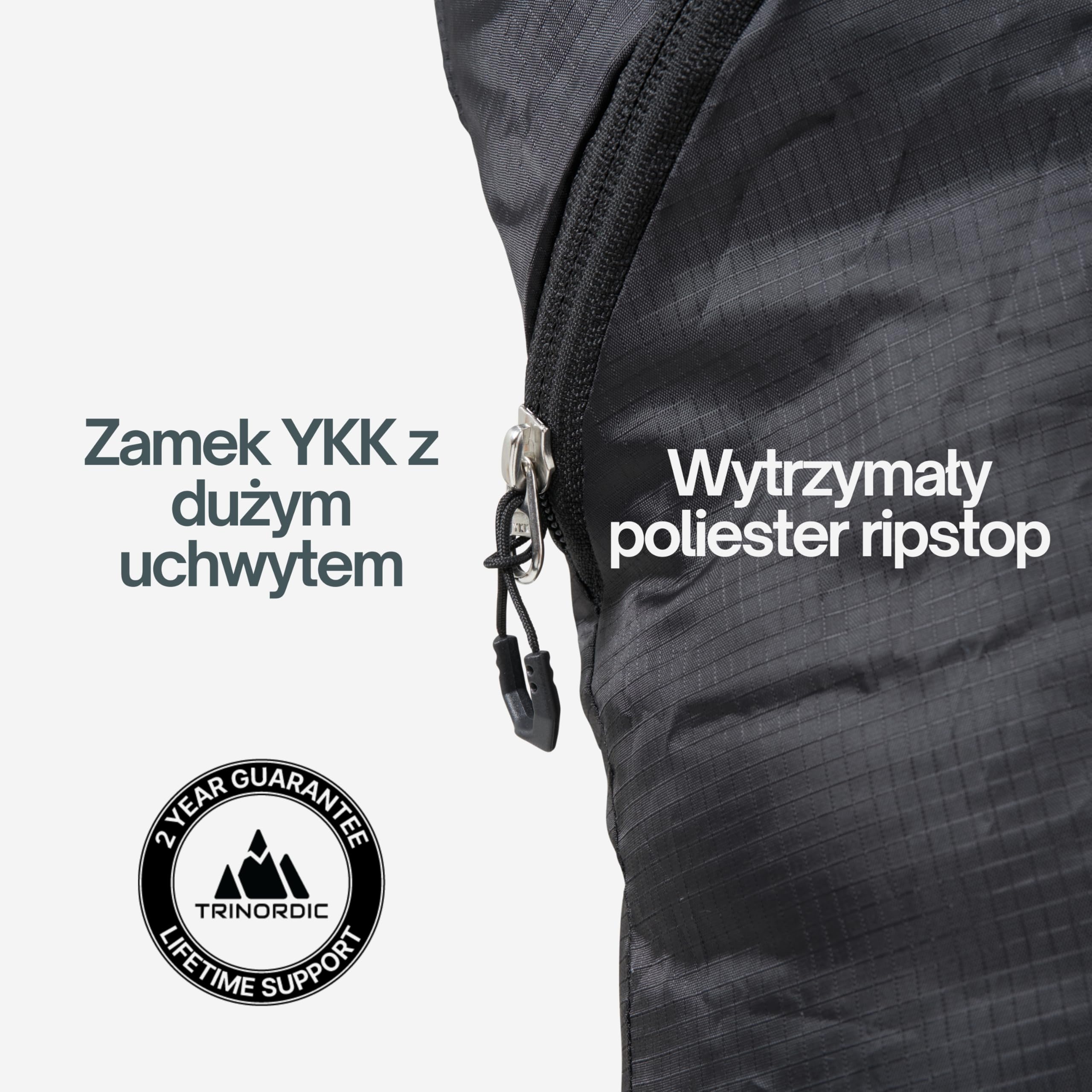 Trinordic Ultralekki & Składany Plecak – 12L, 70g, Przenośny i Praktyczny Plecak na Wędrówki, Podróże, Zakupy i Codzienne Przygody