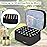 LUXJA Essential Oil Carrying Case - Holds 30 Bottles (5ml-30ml, Also Fits for Roller Bottles), Double-Layer Organizer for Essential Oil and Accessories, Black (Bag Only)