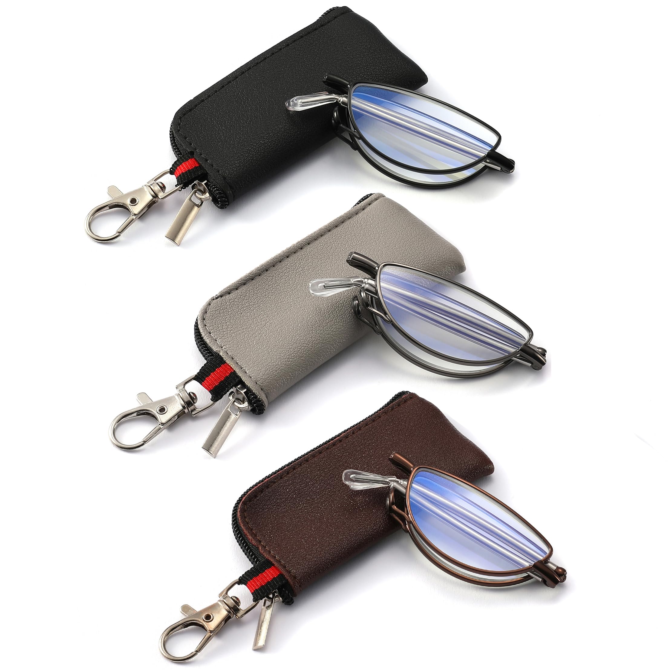 touk Foldable Reading Glasses Anti Blue Light