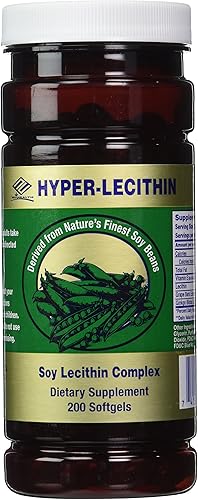 Nu Health Hyper-lecitina (200 cápsulas blandas) Complejo de lecitina de soja