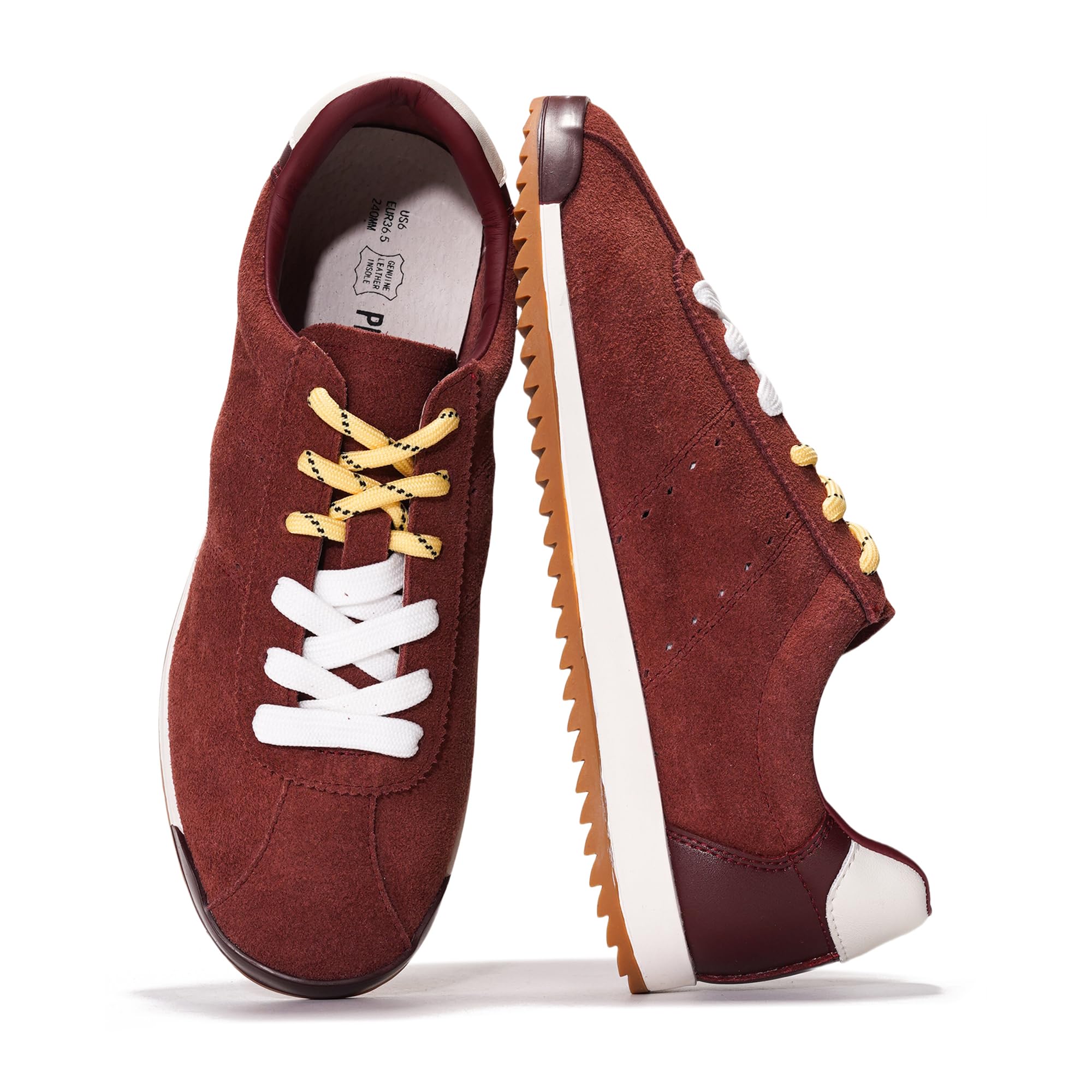 Project Cloud 100% Genuine Leather Sneakers for Women – Womens Sneakers with Memory Foam Insole – Lightweight & Non Slip Womens Shoes – Stylish Spring