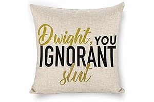 Dwight, You Ignorant Slut Throw Pillow Cover