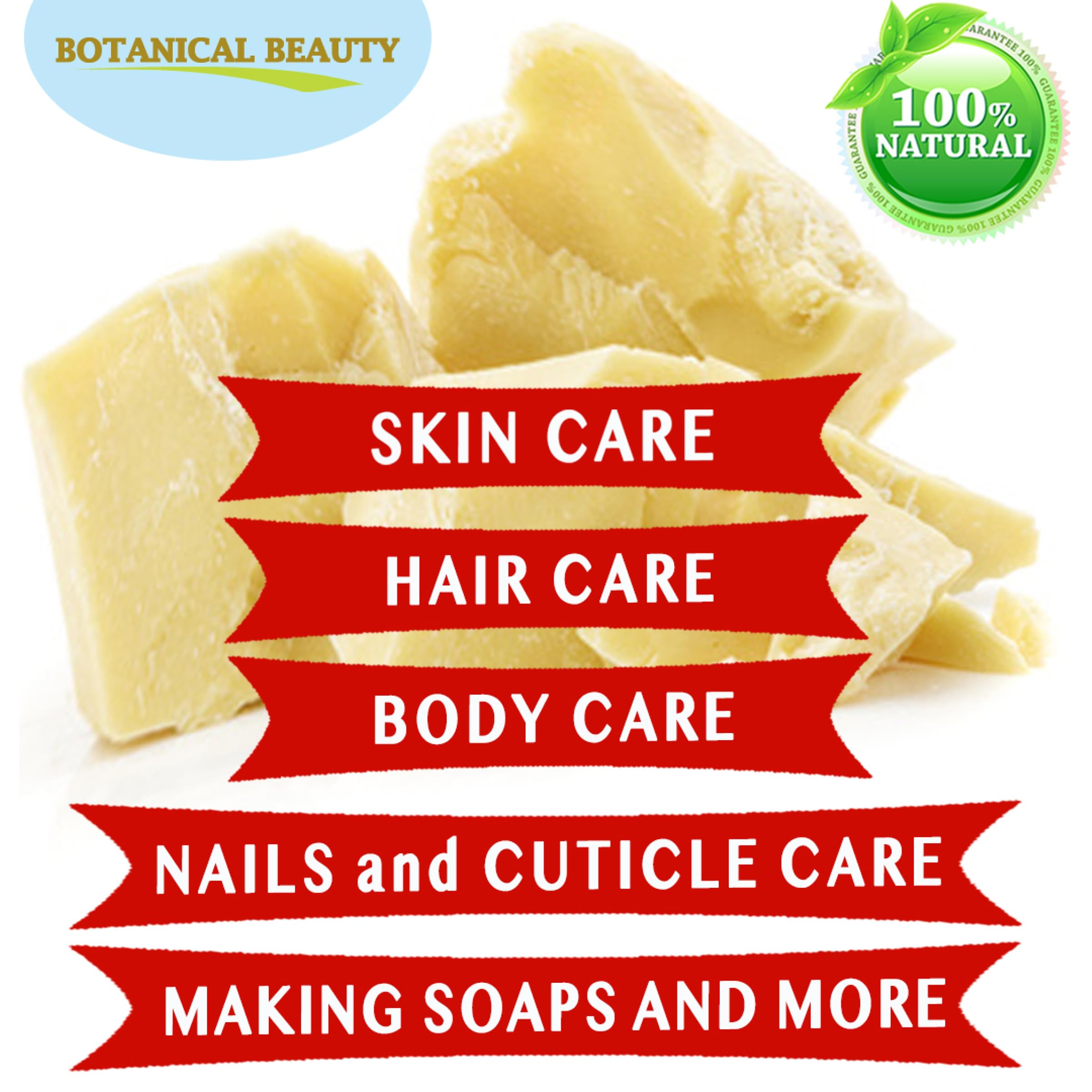 Brazilian TUCUMA BUTTER 100% Pure Natural VIRGIN UNREFINED Cold-Pressed 8.46 oz 240 gram for Face, Skin, Body, Hair, Lip, Nails. Rich in Vitamin E. Beauty Moisturizing Nourishing Botanical Beauty