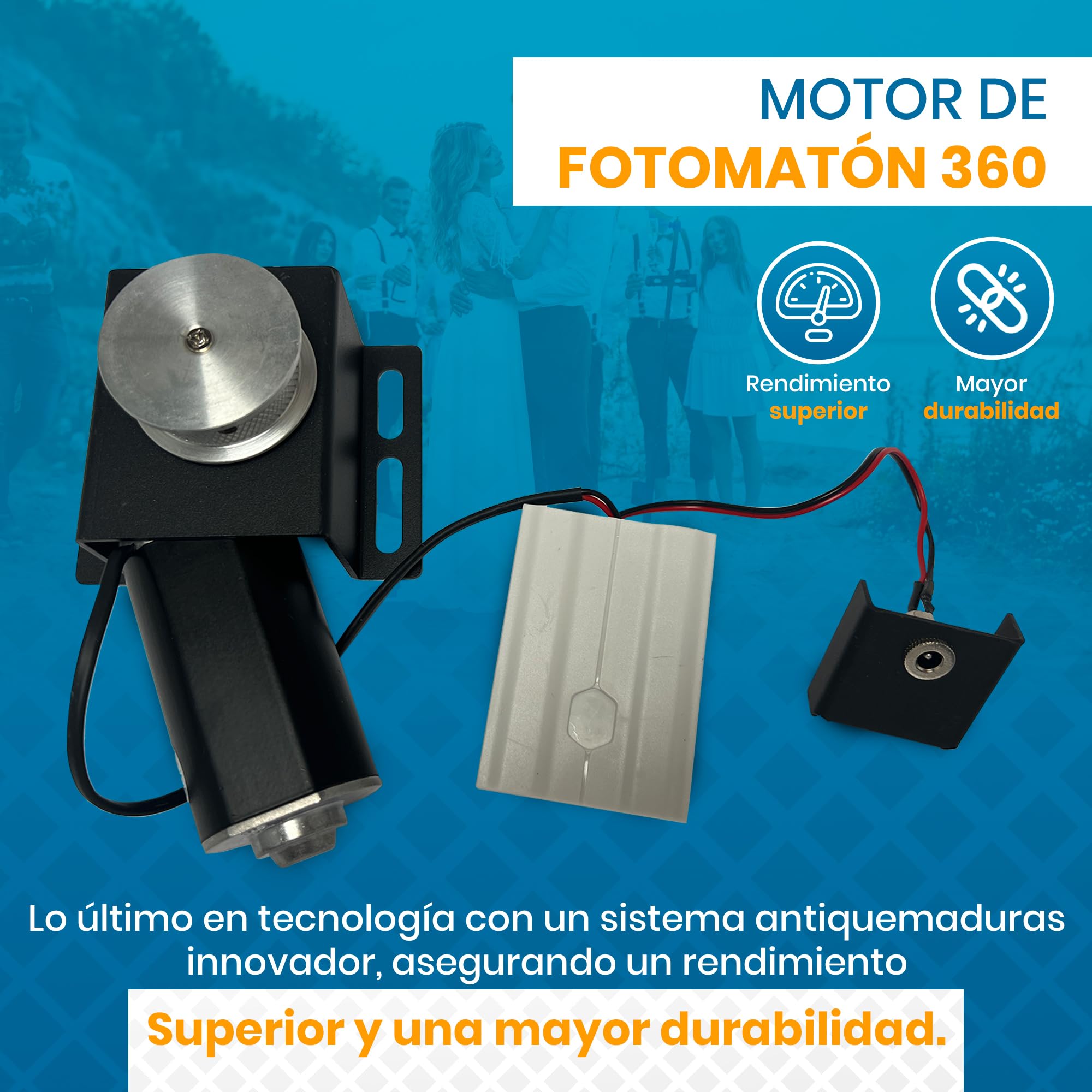 Motore di ricambio per Photobooth 360, Motore per 360 Photo Booth, Motore Macchina Fotografica a 360 gradi | Motore nuovo per Cabina Fotografica 360 Rotante