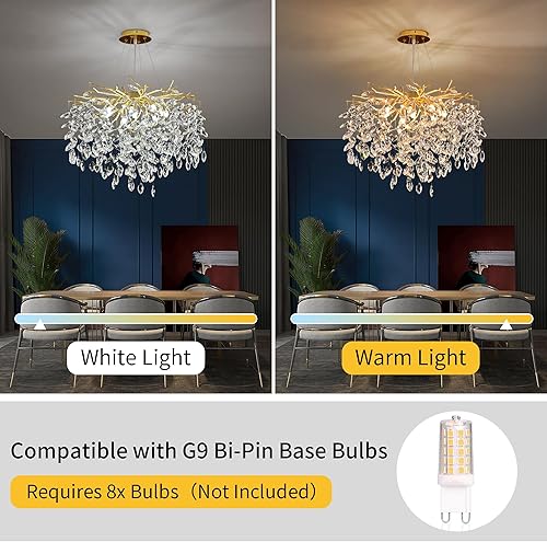 Miniatura 145 de Candelabro moderno de ramas de árbol de cristal, color negro, 40 pulgadas, Art Deco Rectángulo Lineal con gotas de lluvia para interiores, comedor