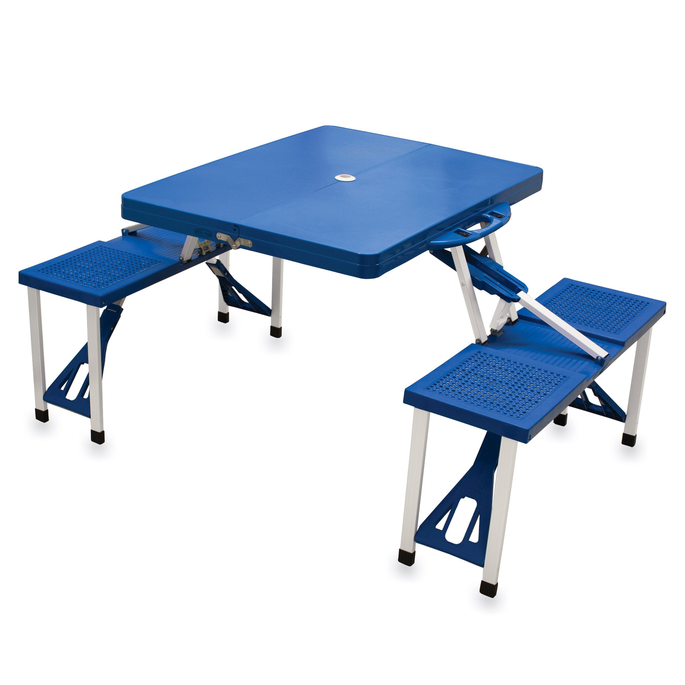 ONIVA - a Picnic Time Brand Portable Folding Picnic Table with Seating for 4, Blue, 36.2" x 18" x 5.5"