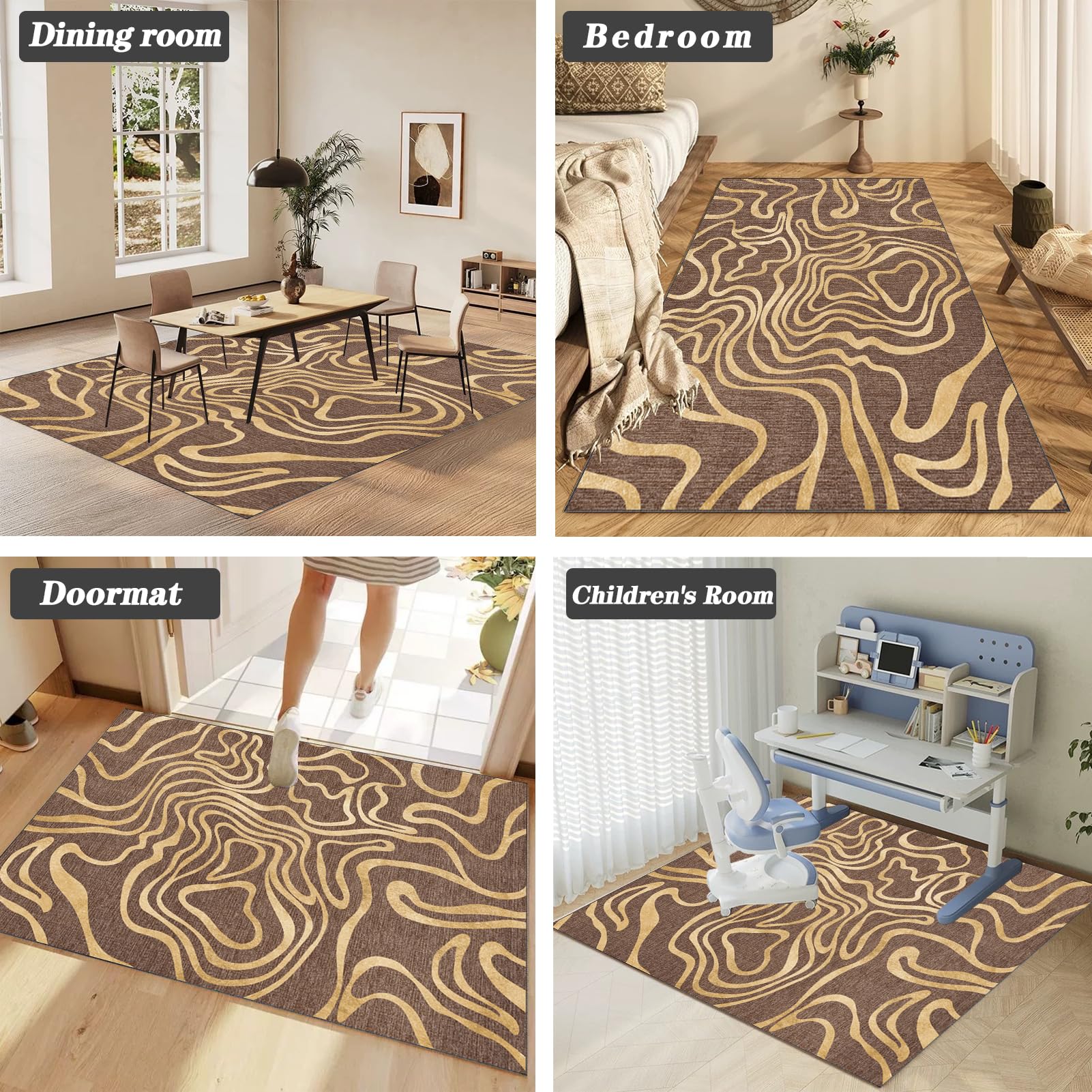 JaevKwzy Chair mat for Hard Floors Heavy Duty Office Chair Mats for Carpeted and Hardwood Floor Carpet Protector Chair Mat Floor Mats Wood/Tile Protection Mat for Office & Home 70 x 100 cm - Image 7