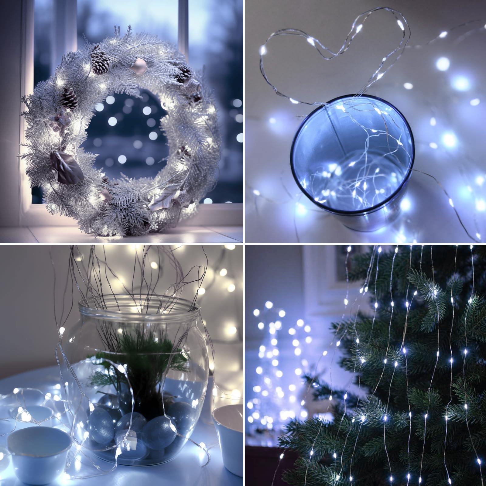 Luces De Cadena En Forma De Estrella 5M 25 LED Luces De Navidad Con Pilas Luces De Navidad Para Interiores Y Exteriores Para Balcón Jardín Boda Fiesta De Navidad Blanco Cálido