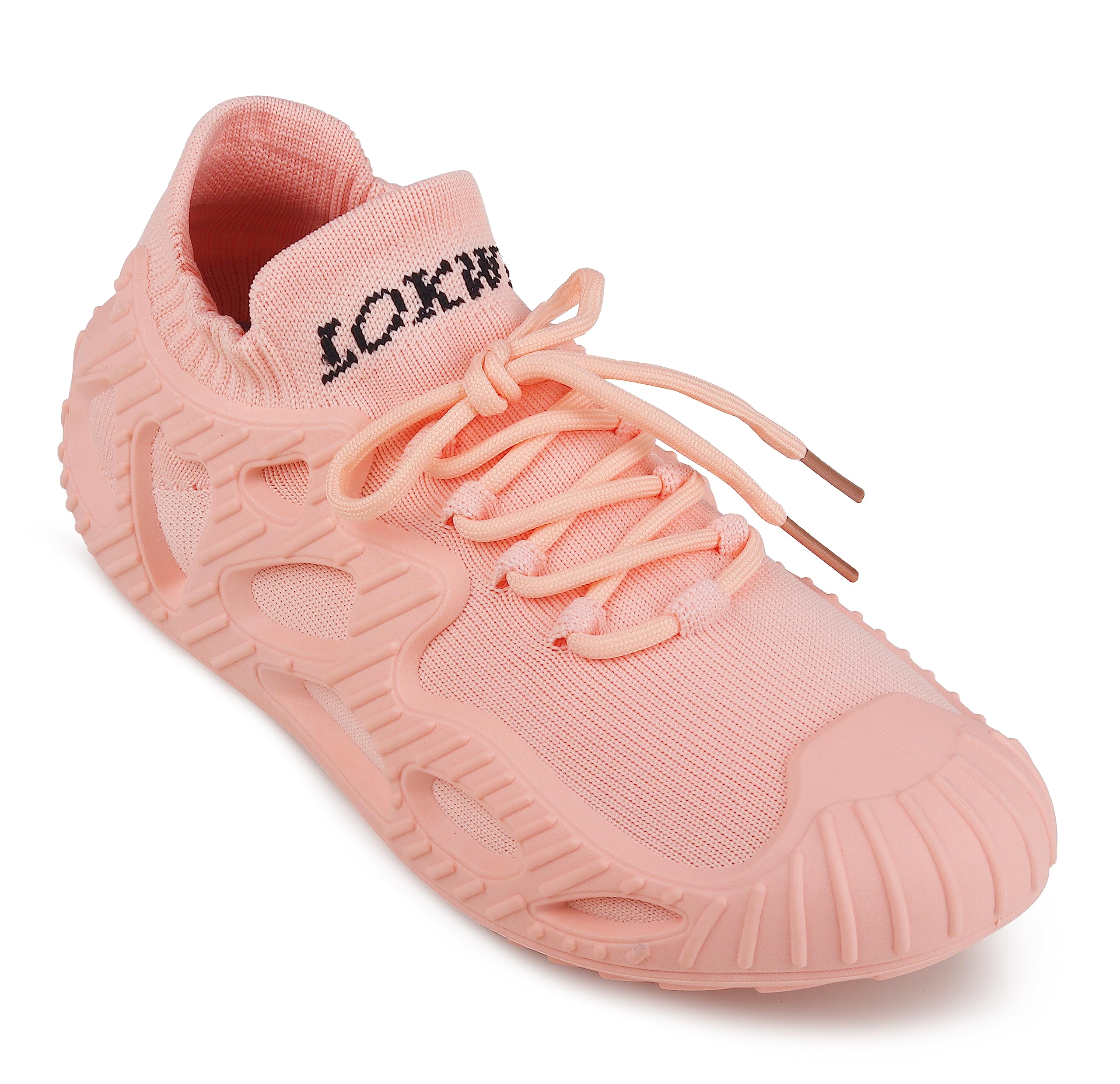 CASSIEY Womens Breathable and Lightweight Upper Mesh Lace up Sneakers Shoes- (Pink, 4 UK) (B09KNQK9DN) Amazon Price History, Amazon Price Tracker