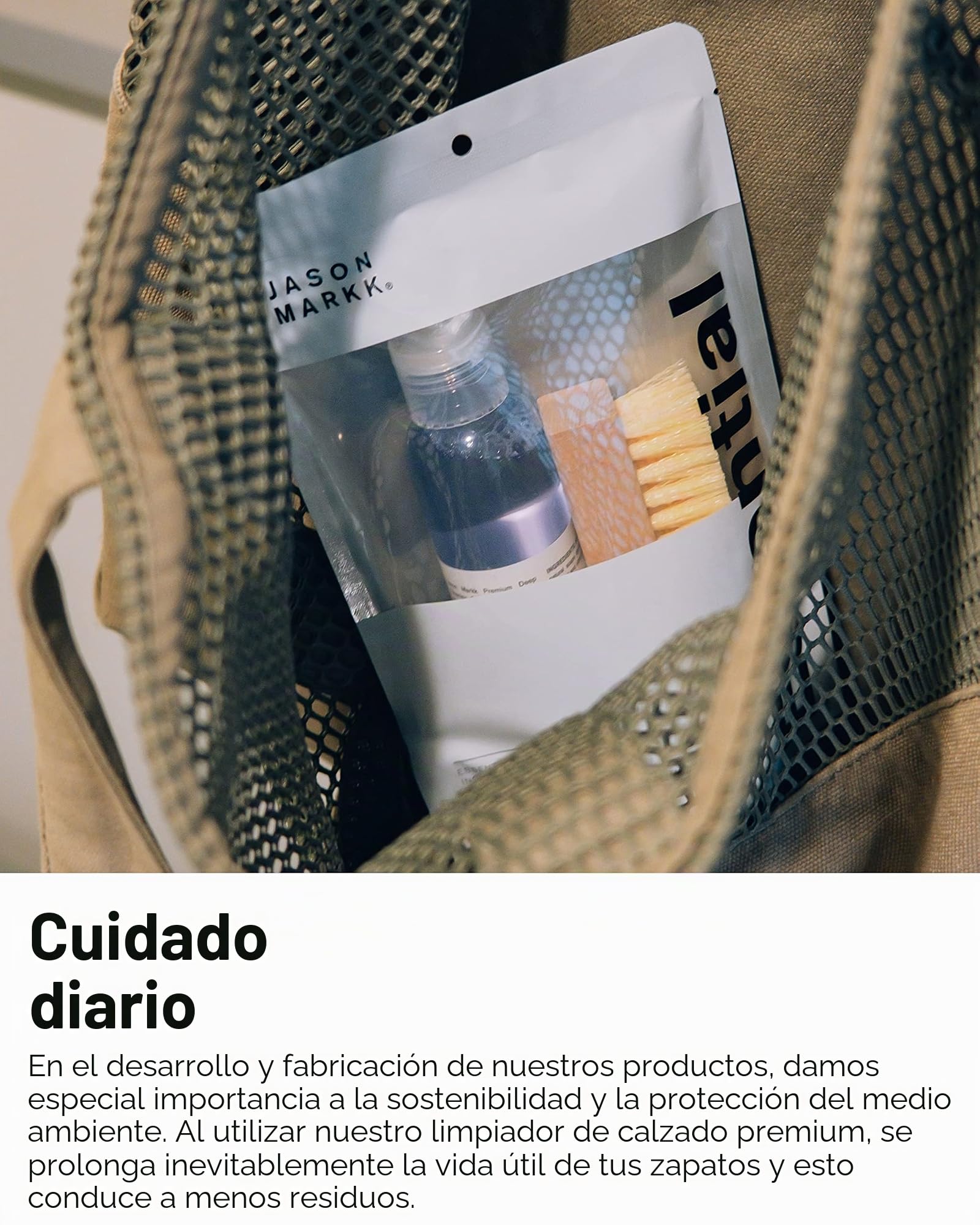 Jason Markk Pack básico de limpiador de zapatos + spray impregnante para zapatos Repel en el set – para la limpieza y cuidado de zapatos y diferentes materiales
