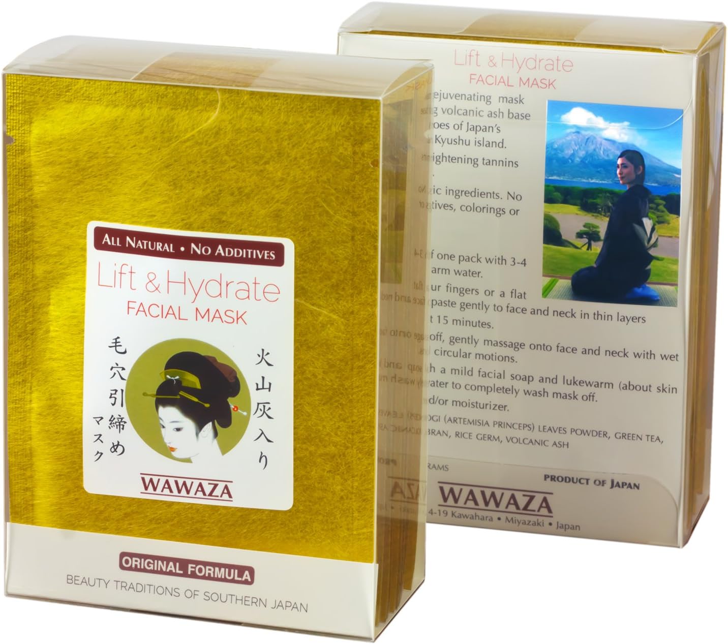 Lift and Hydrate Japanese Facial Mask Powder with Volcanic Ash