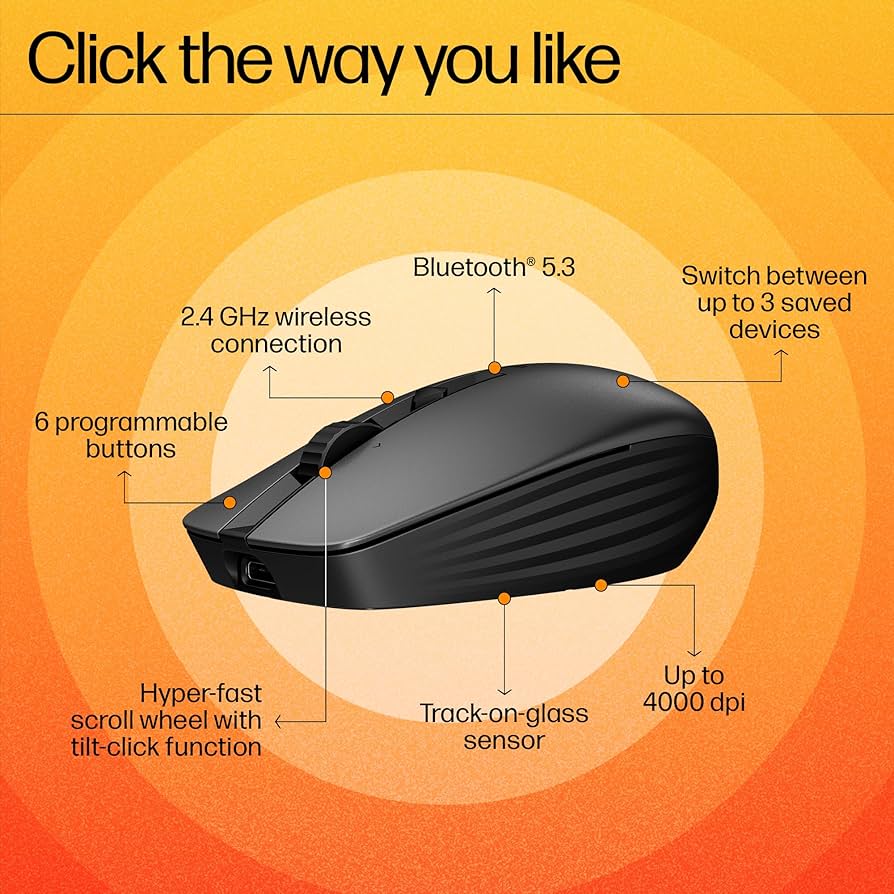 Amazon.co.jp: HP ワイヤレスマウス 無線 マウス HP 710