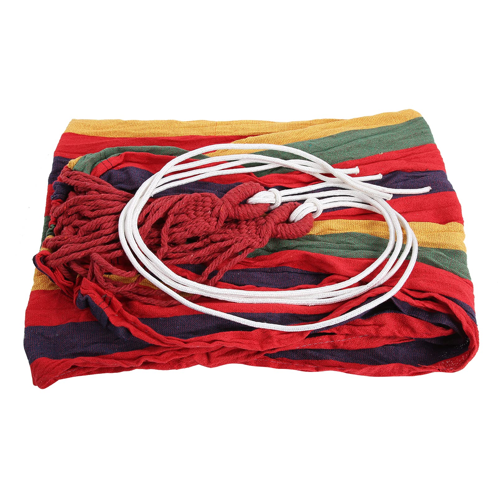 01 Camping Hammock, Durability Single Double Hammock for Traveling Hiking(Color bar red)