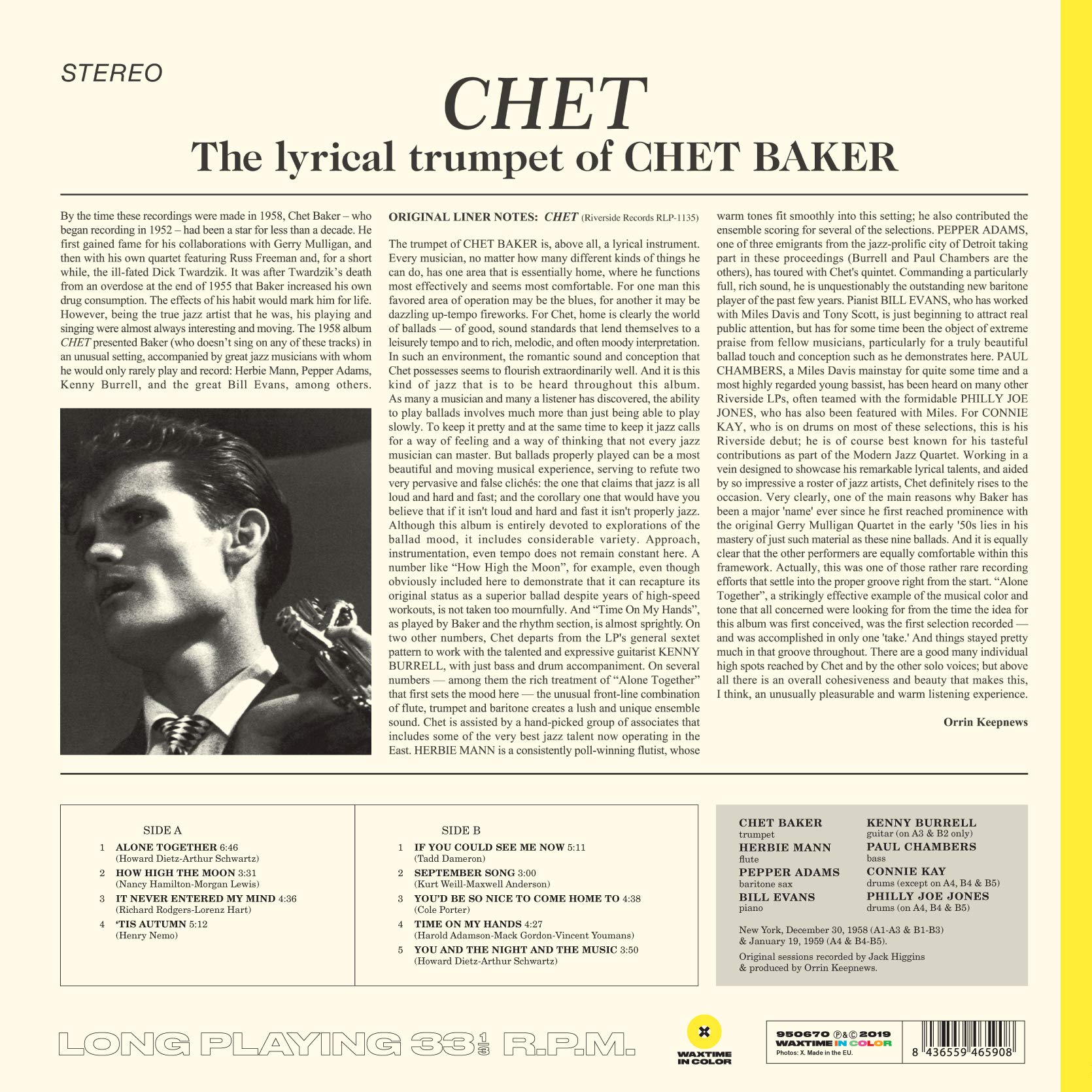 LYRICAL TRUMPET OF CHET..