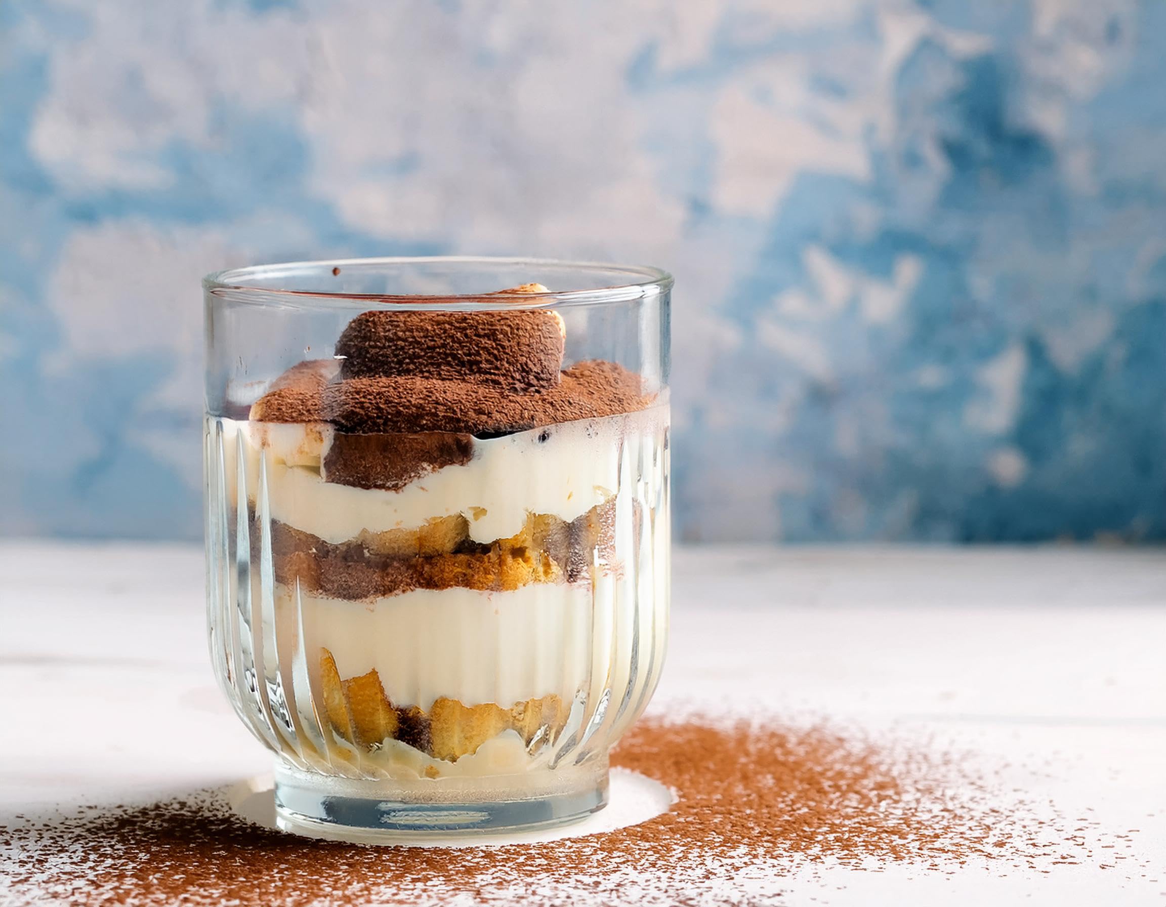 Glasmark KROSNO 1992 Tazze Da Dessert 6 Pezzi In Vetro Trasparente Coppe Da Gelato Striati 290 ml