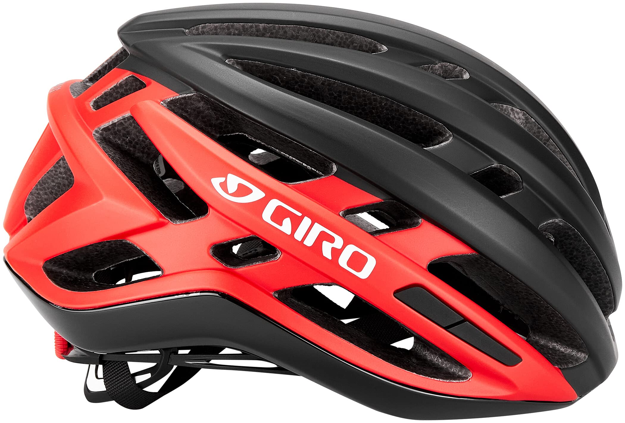 Giro Agilis Rennradhelm – MIPS – In-Mold – EPS-Schale – verstellbare Passform – Gute Belüftung – für alle Straßen – Matte Black/Red, Größe: L
