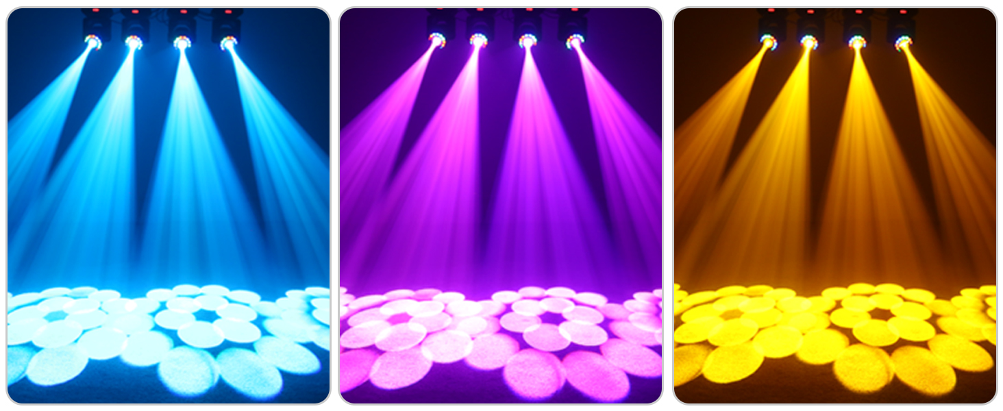 Amazon.com: U`King 108W LED Moving Head Light with Remote Rotating