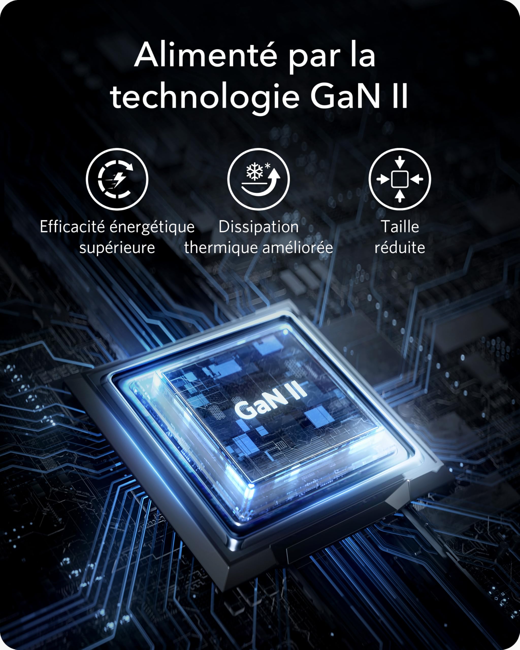 Anker Nano II Chargeur USB C 65 W avec Puissance de Charge Rapide, Technologie GaN II, Compatible avec MacBook Pro/Air, Galaxy S20/S10, iPhone 16, iPad Pro, Pixel