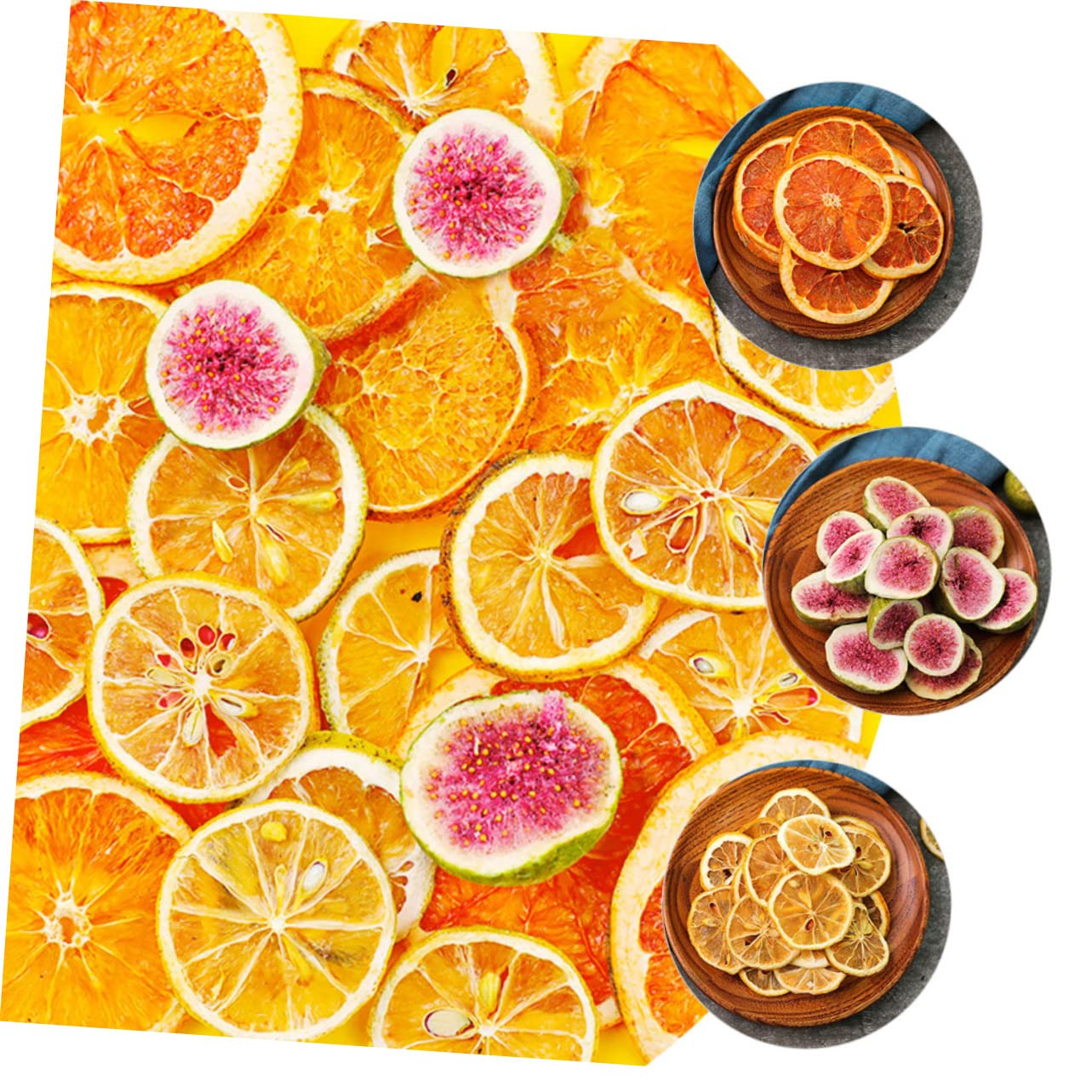 Gatuida Getrocknete Orangenscheiben mit Natürlichem Material zur Kuchendekoration Formstabil und Einfach zu Lagern für Selbstgemacht Obstkränze und Wohnraum Dekoration