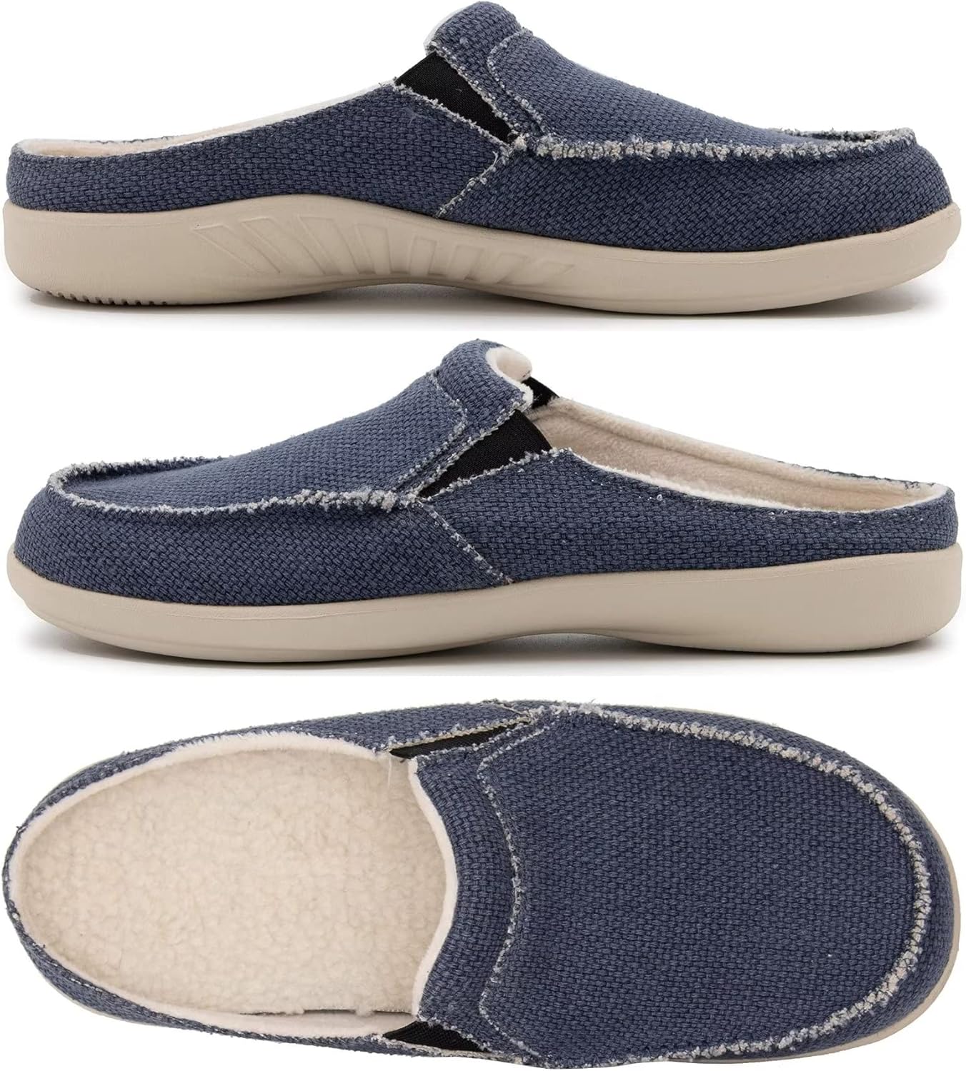 ADAX Men's Plantar Fasciitis & Pain Relief Orthotic Slippers with Arch Support (Size:US 7-US 14) - Image 7