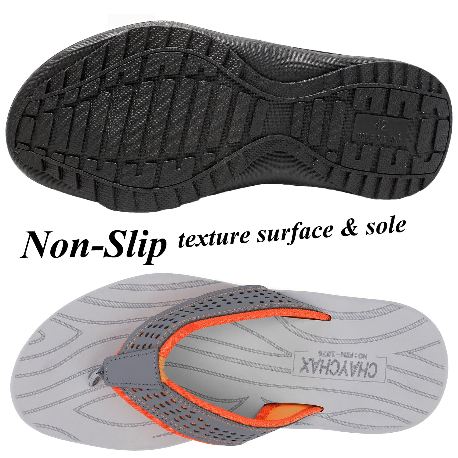 ChayChax Infradito Uomo Scarpe da Spiaggia e Piscina Sportive Beach Sandali Morbide Ciabatte Antiscivolo Pantofole con Gomma Suola