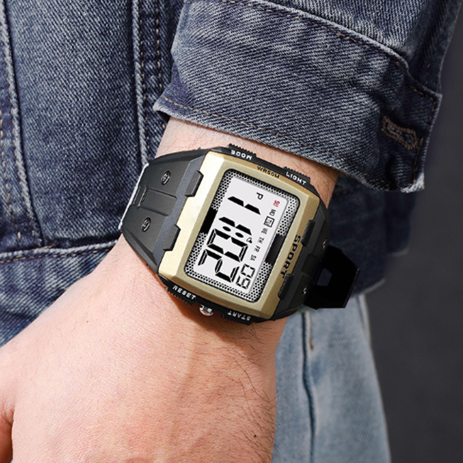 Orologio digitale da uomo, impermeabile, orologio sportivo