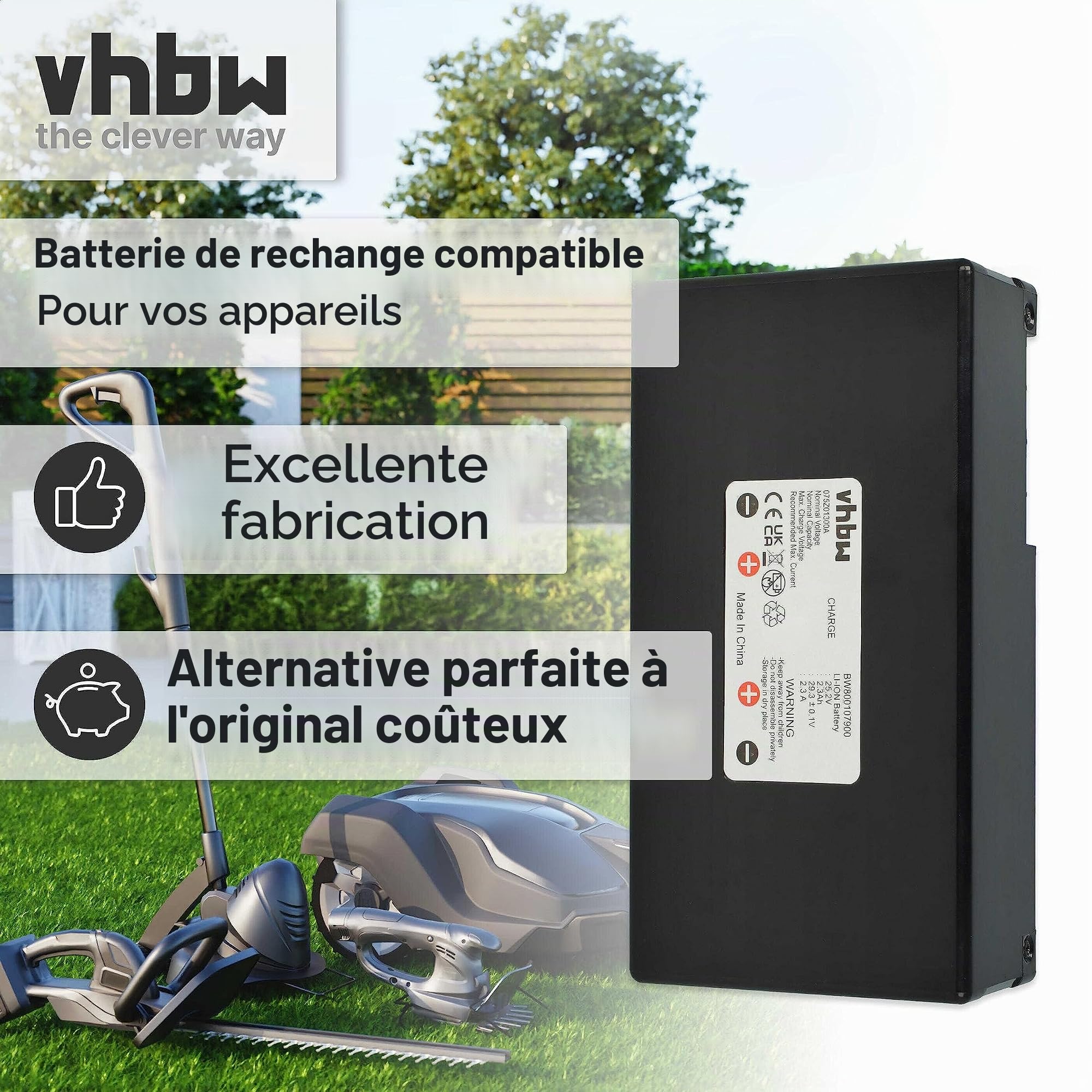 vhbw Batterie Compatible avec Stiga Autoclip 125
