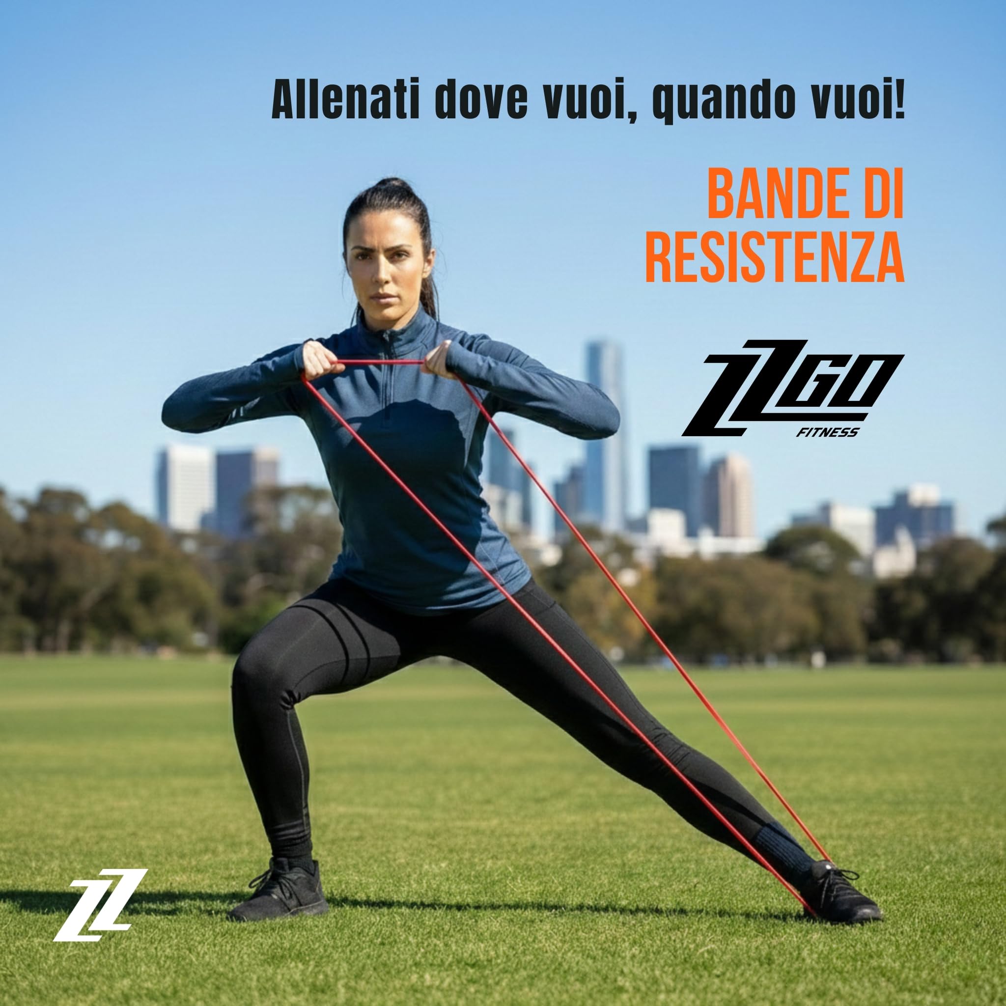 Fascia Elastica per Muscolazione e Fitness | Lattice Naturale e Resistenza Premium | Allenamento a Casa, Palestra o all'Aperto | Esercizi Multipli per Uomini e Donne