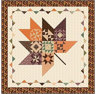 Riley Blake The Awe of Autumn Collection by Sandy Gervais of Pieces from My Heart, Pumpkins, Plaids & Fall Florals, Perfect for Quilting, Crafting, Sewing Projects and More… (Pressed Leaves Kit)